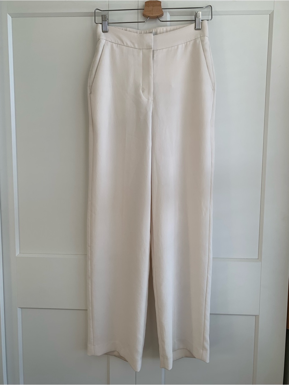 Wilfred by Aritzia High-Waist Wide-Leg Pants in Beige size 2